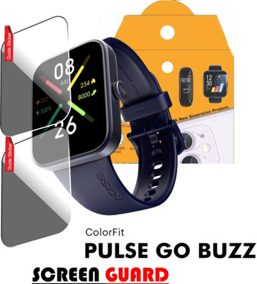 FINCH Edge To Edge Screen Guard for NOISE COLORFIT PULSE GO BUZZ SMART WATCH(Pack of 2)