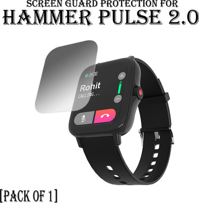 ejzatex Edge To Edge Screen Guard for HAMMER PULSE 2.0 SMARTWATCH(Pack of 1)