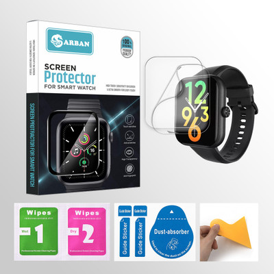 ARBAN Edge To Edge Screen Guard for DIZO WATCH D PRO 1.85 INCH Smartwatch 2 PROTECTOR + 2 WIPES + 2 DUST REMOVAL STICKER + 1 WIPER(Pack of 2) ARBAN Edge To Edge Screen Guard for DIZO WATCH D PRO 1.85 INCH Smartwatch 2 PROTECTOR + 2 WIPES + 2 DUST REMOVAL STICKER + 1 WIPER(Pack of 2)