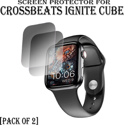 ejzatex Edge To Edge Screen Guard for CROSSBEATS IGNITE CUBE SMARTWATCH(Pack of 2)