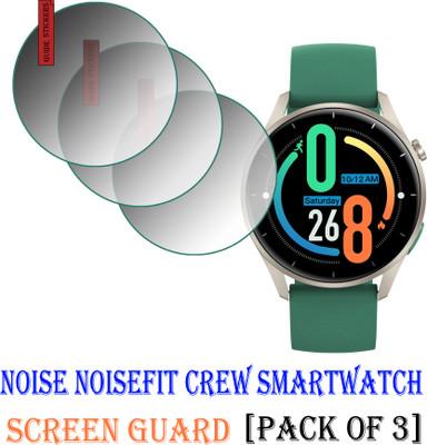 EJZATI Edge To Edge Screen Guard for NOISE NOISEFIT CREW SMARTWATCH(Pack of 3)
