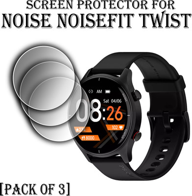 EJZATEX Edge To Edge Screen Guard for NOISE NOISEFIT TWIST SMARTWATCH(Pack of 3)