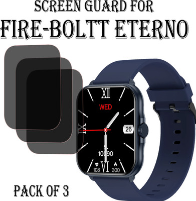 EJZATI Edge To Edge Screen Guard for FIRE BOLTT ETERNO SMARTWATCH(Pack of 3)