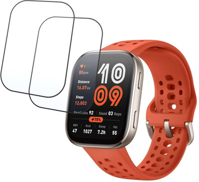 Toppings Edge To Edge Screen Guard for Amazfit Bip 6 46mm_Watch Screen Protector(Pack of 2)