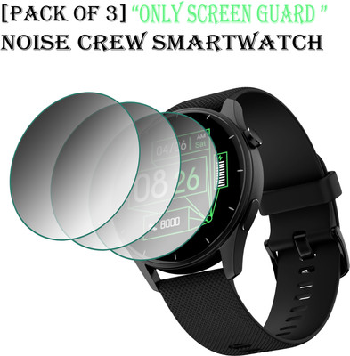 EJZATEX Edge To Edge Screen Guard for NOISE CREW SMARTWATCH(Pack of 3)