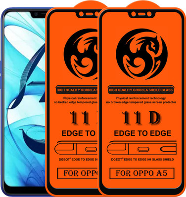 HQ Protection Edge To Edge Screen Guard for Oppo A5(Pack of 2)