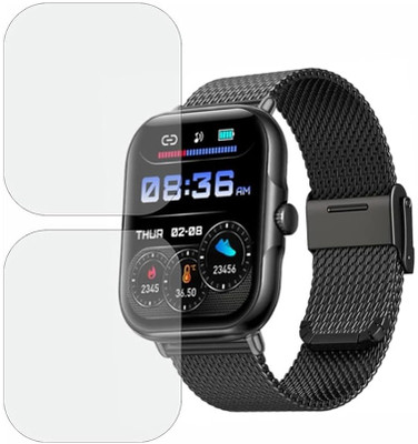 CUBES Edge To Edge Screen Guard for PTron Reflect Callz Smartwatch, 46MM TFT Display | Touch Sensitive | Unbreakable | Ultra Thin | High Grade 9H TPU Film ( Not a Glass Tempered )(Pack of 2)