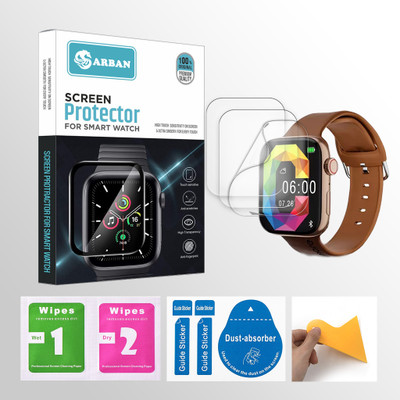 ARBAN Edge To Edge Screen Guard for Gizmore GizFit CLOUD 1.85 inch Smartwatch 3 PROTECTOR + 3 WIPES + 3 DUST REMOVAL STICKER + 1 WIPER(Pack of 3) ARBAN Edge To Edge Screen Guard for Gizmore GizFit CLOUD 1.85 inch Smartwatch 3 PROTECTOR + 3 WIPES + 3 DUST REMOVAL STICKER + 1 WIPER(Pack of 3)