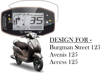 Olonga Edge To Edge Screen Guard for ACCESS 125, Burgman Street 125, AVENIS 125(Pack of 1)