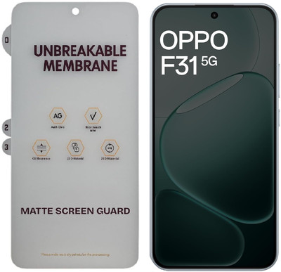 CellProtect Edge To Edge Screen Guard for OPPO F31 5G Matte Membrane Screen Protector Hydrogel TPU Film HD/Anti-Glare/No Scratche [Not Tempered Glass](Pack of 1)