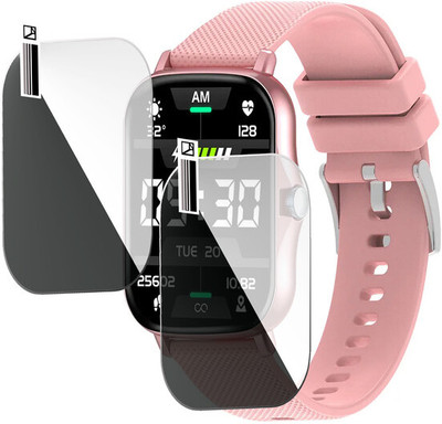 HIDEOUS Edge To Edge Screen Guard for pTron Pulsefit F21 Plus(Pack of 2)