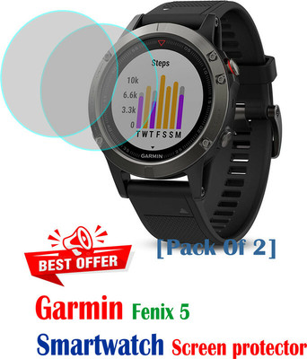 RapTag Edge To Edge Screen Guard for No 1:- Garmin Fenix 5(Pack of 2)