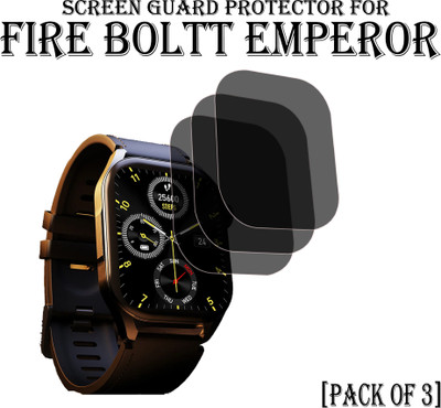 ejzatex Edge To Edge Screen Guard for FIRE BOLTT EMPEROR SMARTWATCH SCREEN GUARD(Pack of 3)