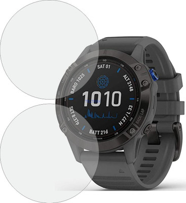 TELTREK Edge To Edge Screen Guard for GARMIN CARBON GRAPHITE FENIX 6 PRO(Pack of 2)
