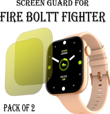 EJZATI Edge To Edge Screen Guard for FIRE BOLTT FIGHTER SMARTWATCH(Pack of 2)