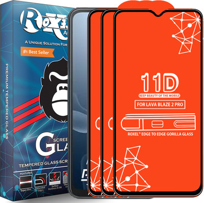 Roxel Edge To Edge Screen Guard for LAVA BLAZE 2 PRO(Pack of 3)