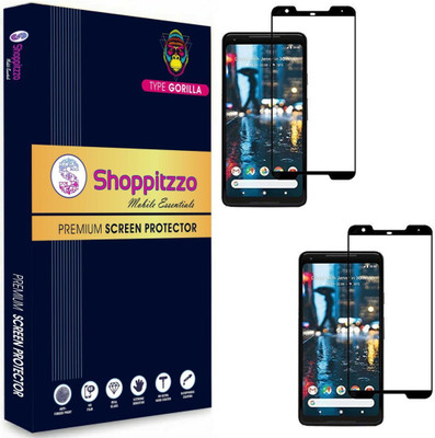 Shoppitzzo Edge To Edge Screen Guard for Google Pixel 2XL (6 Inch)**NeoShield**Millitary Grade-Anti Explosion-Tempered Glass/Full Screen Coverage-Edge to Edge/9H Hardness/With Easy Installation Kit(Pack of 2)