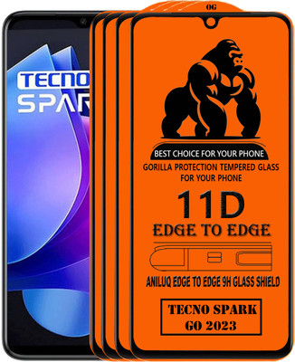 ANILUQ Edge To Edge Screen Guard for TECNO SPARK GO 2023(Pack of 1)