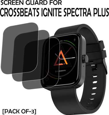 EJZATI Edge To Edge Screen Guard for CROSSBEATS IGNITE SPECTRA PLUS SMARTWATCH(Pack of 3)