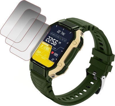 ejzatex Edge To Edge Screen Guard for FIRE BOLTT SHARK SMARTWATCH SCREEN GUARD(Pack of 3)
