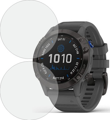 Fasheen Edge To Edge Screen Guard for Garmin Carbon Graphite Fenix 6 Pro 47mm(Pack of 2)