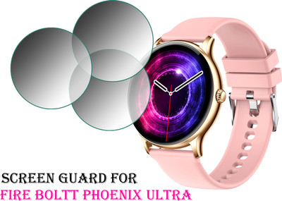 EJZATEX Edge To Edge Screen Guard for FIRE BOLTT PHOENIX ULTRA SMARTWATCH(Pack of 3)