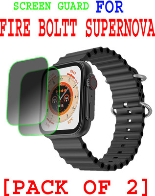 EJZATI Edge To Edge Screen Guard for FIRE BOLTT SUPERNOVA SMARTWATCH(Pack of 2)