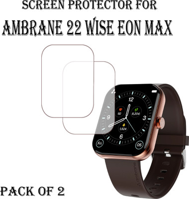 EJZATI Edge To Edge Screen Guard for AMBRANE WISE EON MAX SMARTWATCH(Pack of 2)