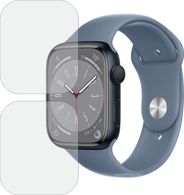 TELTREK Edge To Edge Screen Guard for Apple Watch Series 8 Aluminium 45mm Gps(Pack of 2)