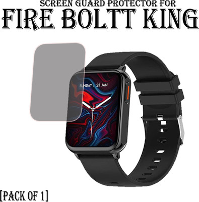EJZATI Edge To Edge Screen Guard for FIRE BOLTT KING SMARTWATCH SCREEN GUARD(Pack of 1)