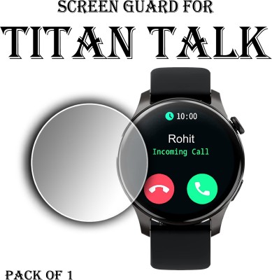 ejzatex Edge To Edge Screen Guard for TITAN TALK SMARTWATCH(Pack of 1)