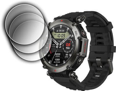 ejzatex Edge To Edge Screen Guard for AMAZFIT T-REX ULTRA SMARTWATCH(Pack of 3)