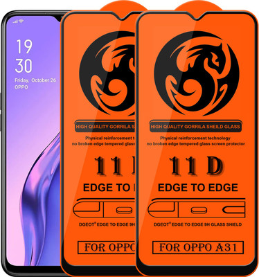 HQ Protection Edge To Edge Screen Guard for Oppo A31(Pack of 2)