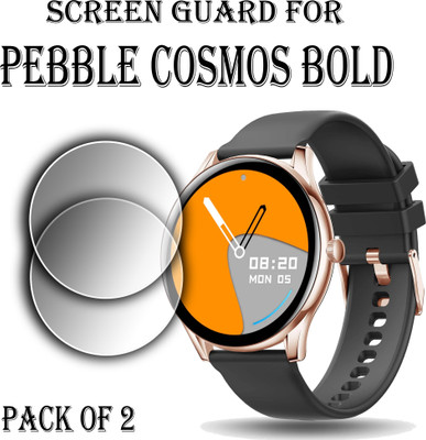 EJZATI Edge To Edge Screen Guard for PEBBLE COSMOS BOLD SMARTWATCH(Pack of 2)