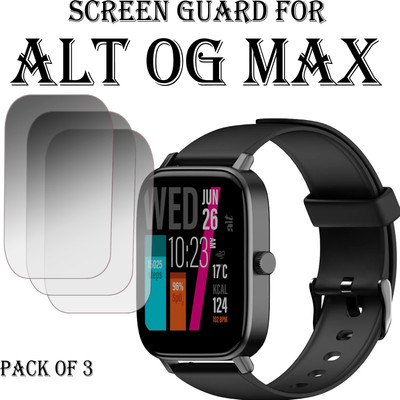 EJZATI Edge To Edge Screen Guard for ALT OG MAX SMARTWATCH(Pack of 3)