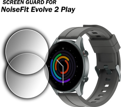 ejzatex Edge To Edge Screen Guard for NOISEFIT EVOLVE 2 PLAY SMARTWATCH(Pack of 2)
