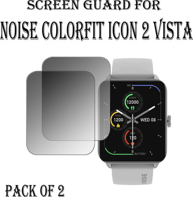 ejzatex Edge To Edge Screen Guard for NOISE COLORFIT ICON 2 VISTA SMARTWATCH(Pack of 2)