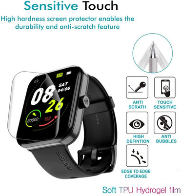RapTag Edge To Edge Screen Guard for EV pTron PulseFit Pro Smartwatch(Pack of 2)
