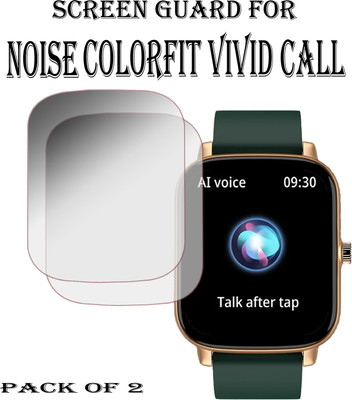 EJZATI Edge To Edge Screen Guard for NOISE COLORFIT VIVID CALL SMARTWATCH(Pack of 2)