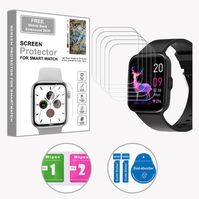 ARBAN Edge To Edge Screen Guard for GIZMORE GizFit Blaze PRO 1.69 Inch (FREE 1 MOBILE EMBOSSED SKIN) SMARTWATCH SCREEN GUARD(Pack of 5)