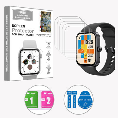 ARBAN Edge To Edge Screen Guard for Fastrack Reflex Vox 1.69 inch (FREE 1 MOBILE EMBOSSED SKIN) SMARTWATCH SCREEN GUARD(Pack of 5)