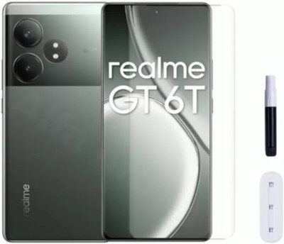 ALONZO Edge To Edge Screen Guard for Realme GT 6T 5G Premium UV Screen Protector Guard(Pack of 1)