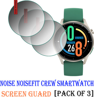 EJZATI Edge To Edge Screen Guard for NOISE NOISEFIT CREW SMARTWATCH(Pack of 3)