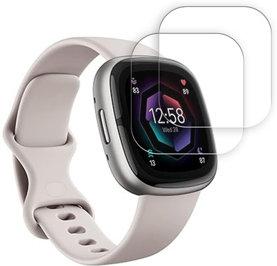 ARBAN Edge To Edge Screen Guard for Fitbit Sense 2 Health Fitness Watch 1.58 inch SMARTWATCH SCREEN GUARD(Pack of 2)