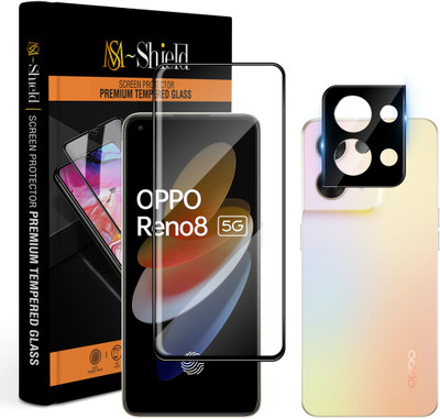 MS-Shield Edge To Edge Screen Guard for OPPO Reno 8 5G, With Camera Lens Protector(Pack of 1)