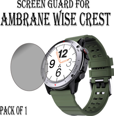 EJZATI Edge To Edge Screen Guard for AMBRANE WISE CREST SMARTWATCH(Pack of 1)