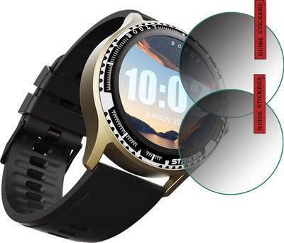ejzatex Edge To Edge Screen Guard for BOULT STRIKER SMARTWATCH(Pack of 2)