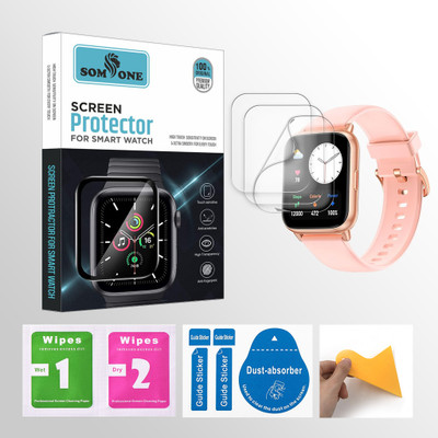 SOMTONE Edge To Edge Screen Guard for Amazfit Pop 2 1.78 inch Smartwatch 3 PROTECTOR + 3 WIPES + 3 DUST REMOVAL STICKER + 1 WIPER(Pack of 3) SOMTONE Edge To Edge Screen Guard for Amazfit Pop 2 1.78 inch Smartwatch 3 PROTECTOR + 3 WIPES + 3 DUST REMOVAL STICKER + 1 WIPER(Pack of 3)