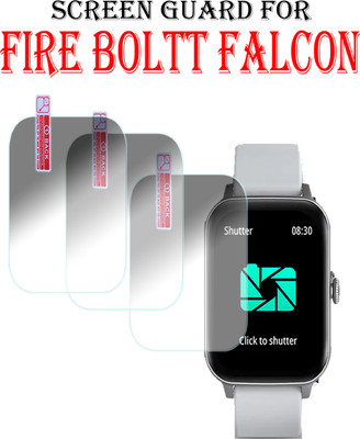 EJZATI Edge To Edge Screen Guard for FIRE BOLTT FALCON SMARTWATCH(Pack of 3)