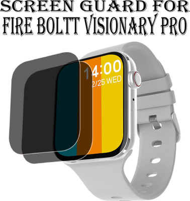 ejzatex Edge To Edge Screen Guard for FIRE BOLTT VISIONARY PRO SMARTWATCH(Pack of 2)